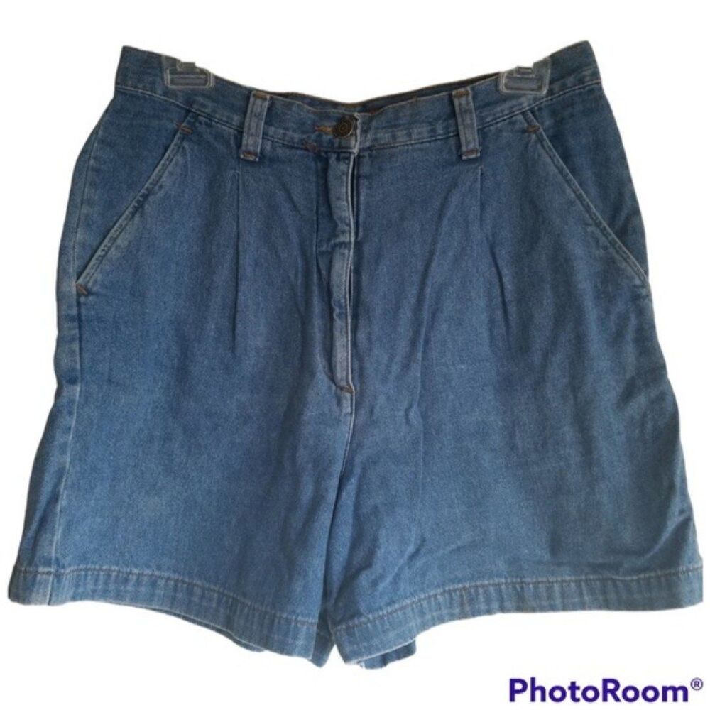 Vintage Anne Klein Denim Shorts Size 12